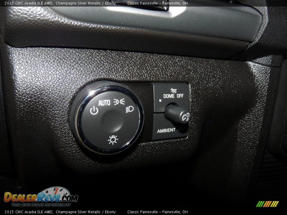 2015 GMC Acadia SLE AWD Champagne Silver Metallic / Ebony Photo #12