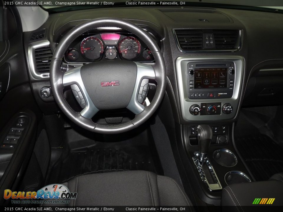 2015 GMC Acadia SLE AWD Champagne Silver Metallic / Ebony Photo #13