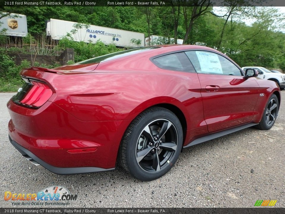 2018 Ford Mustang GT Fastback Ruby Red / Ebony Photo #3