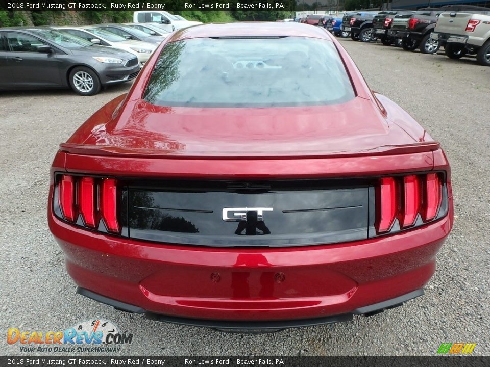 2018 Ford Mustang GT Fastback Ruby Red / Ebony Photo #4