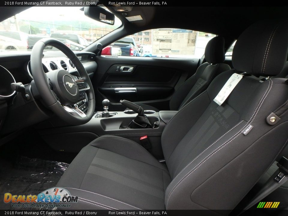 Front Seat of 2018 Ford Mustang GT Fastback Photo #11