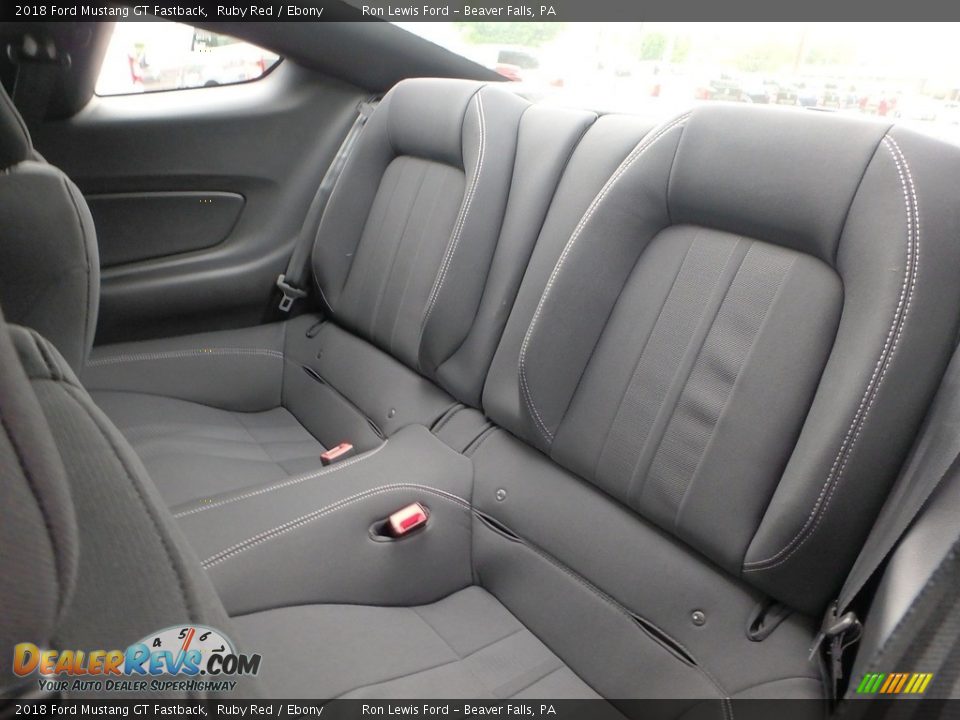 Rear Seat of 2018 Ford Mustang GT Fastback Photo #12