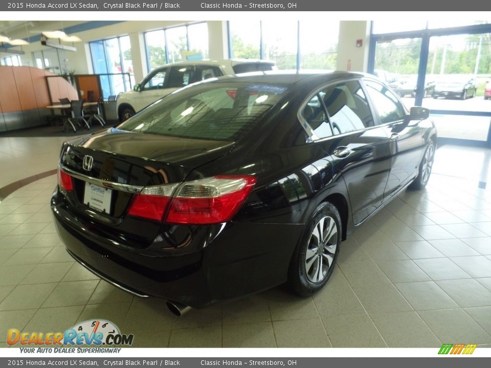 2015 Honda Accord LX Sedan Crystal Black Pearl / Black Photo #4