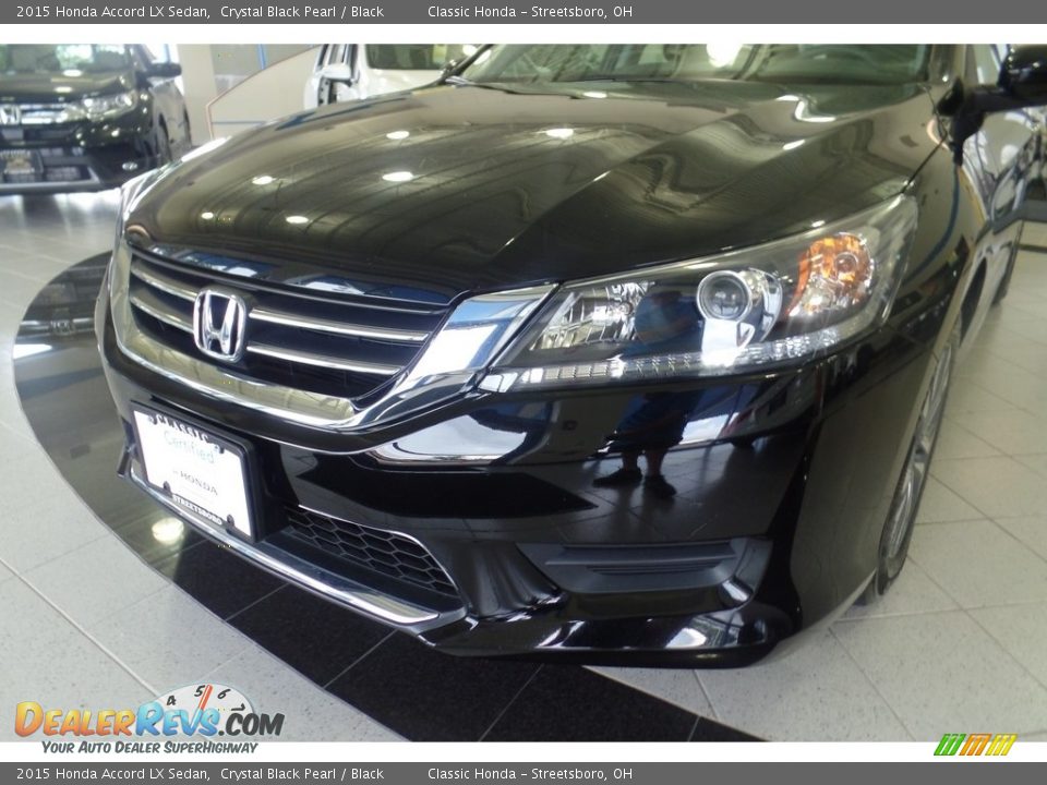 2015 Honda Accord LX Sedan Crystal Black Pearl / Black Photo #7