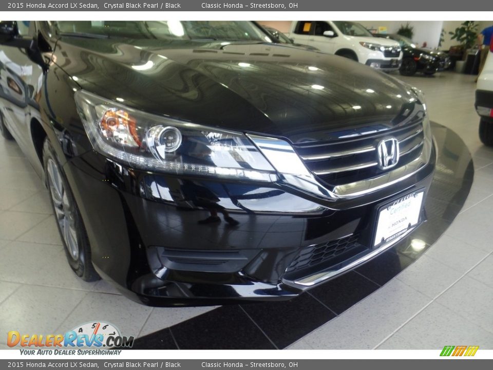 2015 Honda Accord LX Sedan Crystal Black Pearl / Black Photo #12