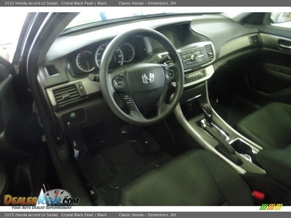 2015 Honda Accord LX Sedan Crystal Black Pearl / Black Photo #15