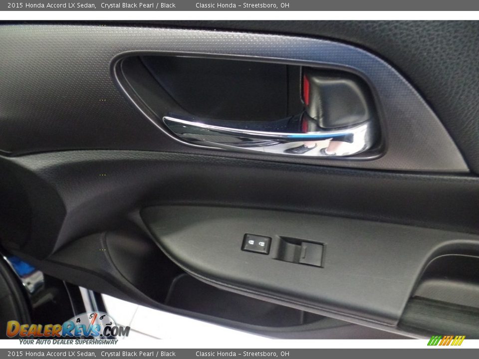 2015 Honda Accord LX Sedan Crystal Black Pearl / Black Photo #19