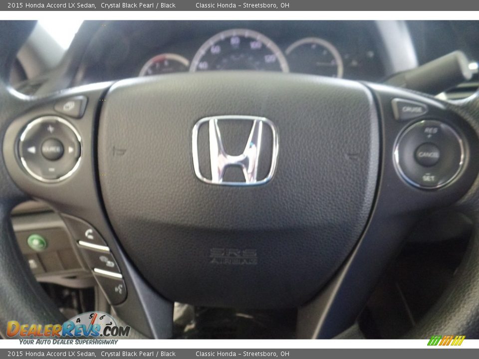 2015 Honda Accord LX Sedan Crystal Black Pearl / Black Photo #22