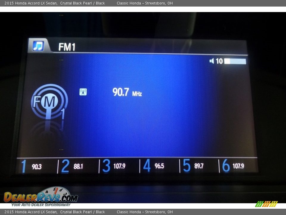 2015 Honda Accord LX Sedan Crystal Black Pearl / Black Photo #25