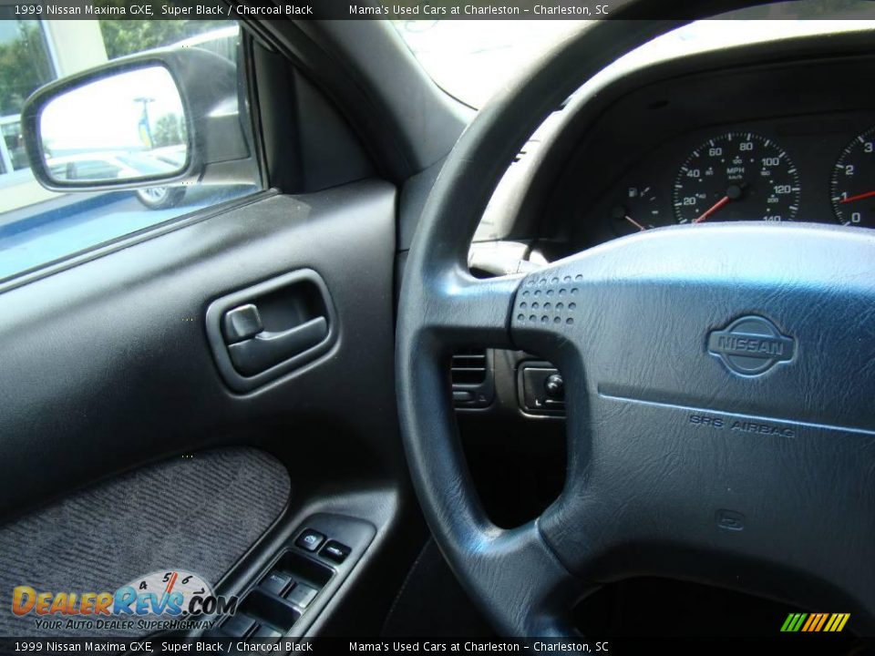 1999 Nissan Maxima GXE Super Black / Charcoal Black Photo #18