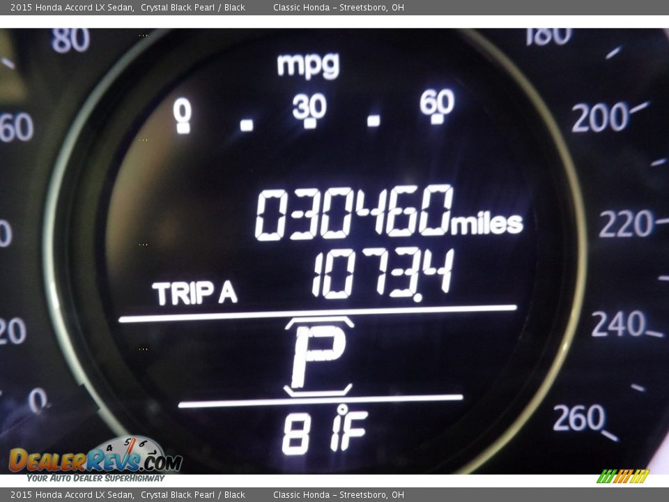 2015 Honda Accord LX Sedan Crystal Black Pearl / Black Photo #30