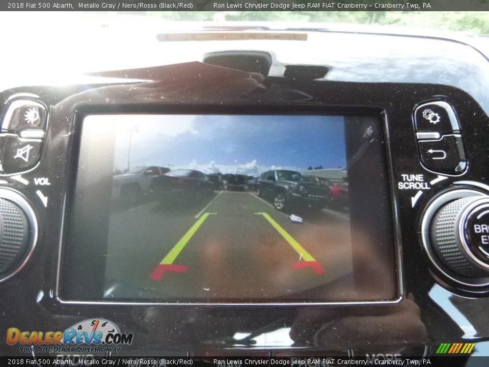 2018 Fiat 500 Abarth Metallo Gray / Nero/Rosso (Black/Red) Photo #18