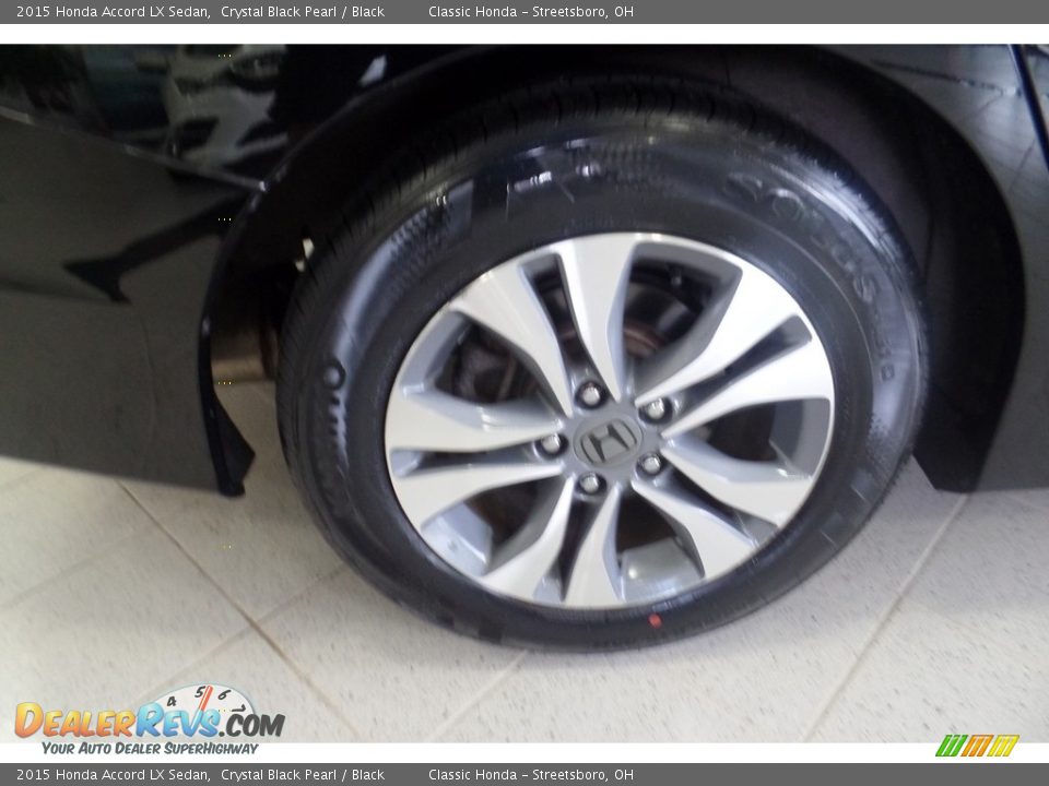 2015 Honda Accord LX Sedan Crystal Black Pearl / Black Photo #35