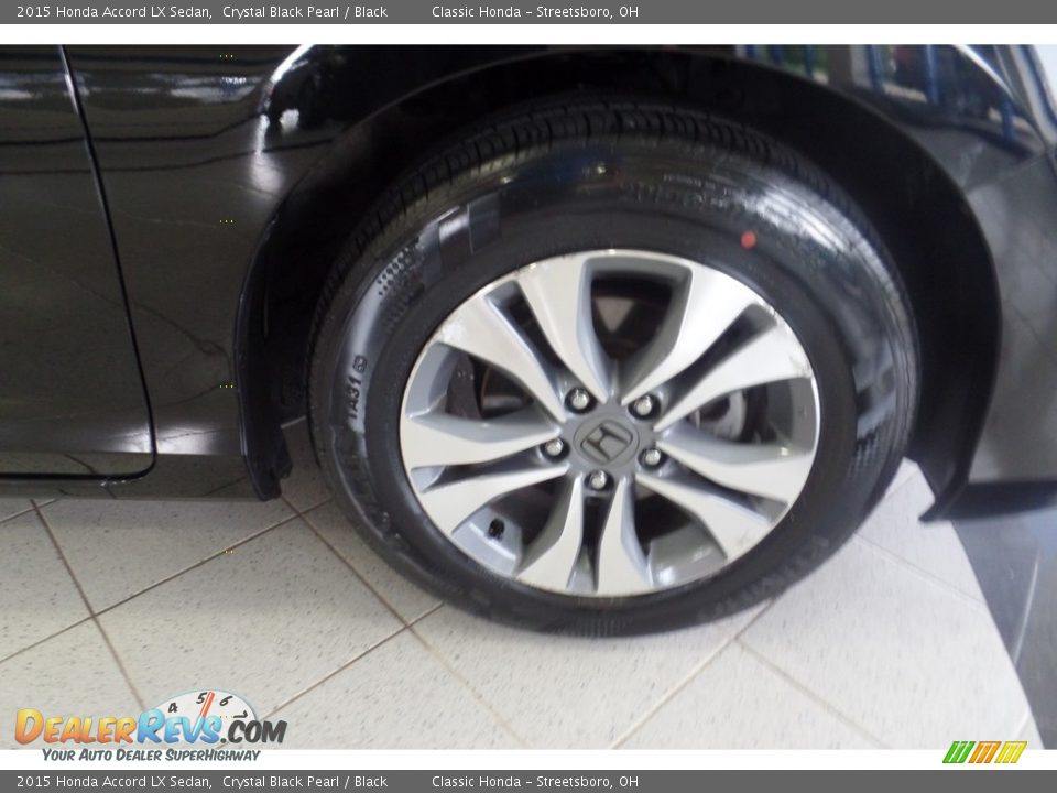 2015 Honda Accord LX Sedan Crystal Black Pearl / Black Photo #36