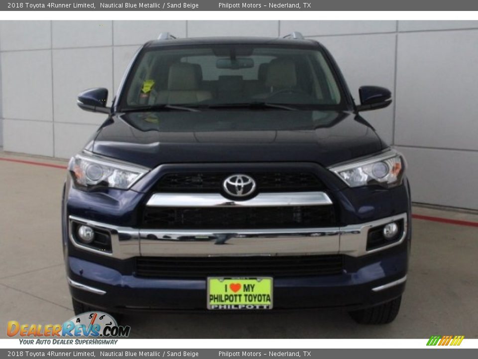 2018 Toyota 4Runner Limited Nautical Blue Metallic / Sand Beige Photo #2
