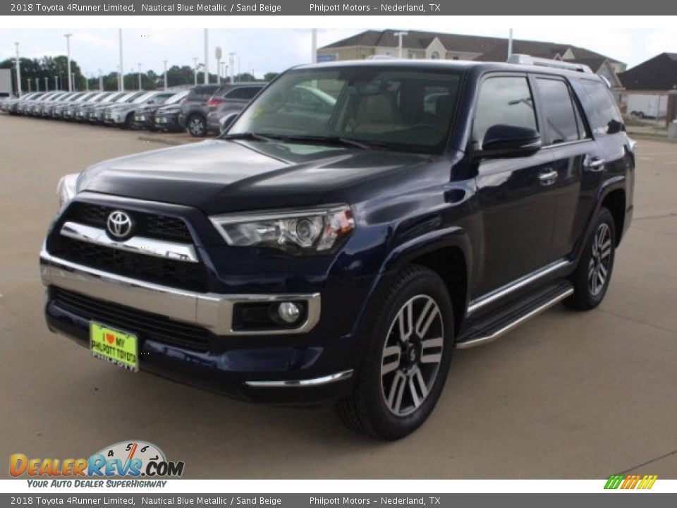 2018 Toyota 4Runner Limited Nautical Blue Metallic / Sand Beige Photo #3