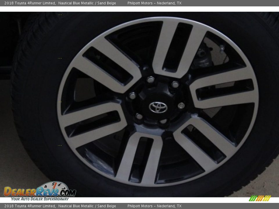 2018 Toyota 4Runner Limited Nautical Blue Metallic / Sand Beige Photo #5