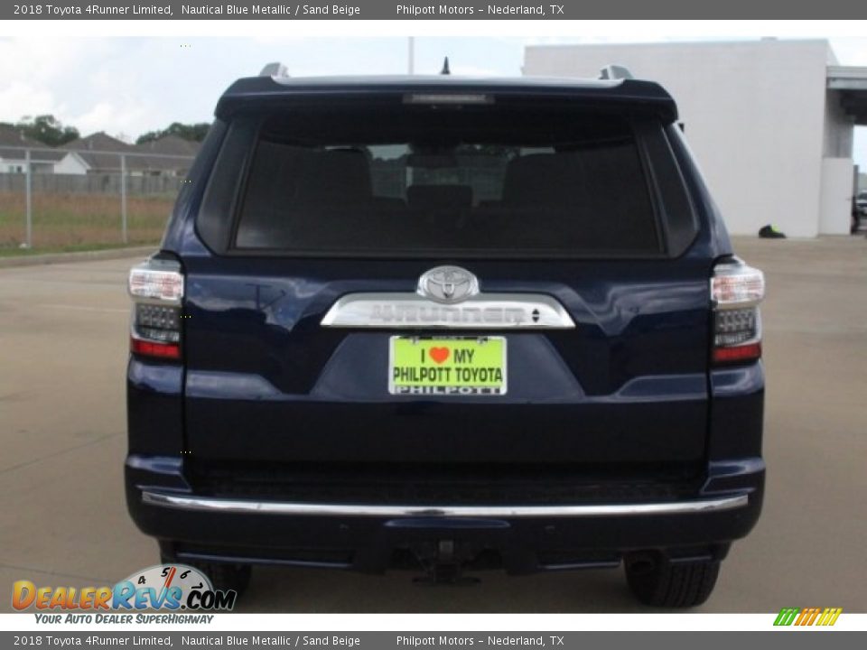 2018 Toyota 4Runner Limited Nautical Blue Metallic / Sand Beige Photo #7