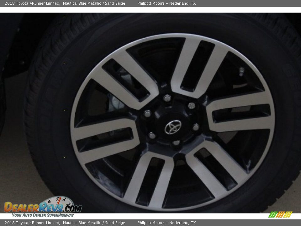 2018 Toyota 4Runner Limited Nautical Blue Metallic / Sand Beige Photo #10