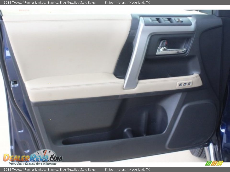 2018 Toyota 4Runner Limited Nautical Blue Metallic / Sand Beige Photo #12