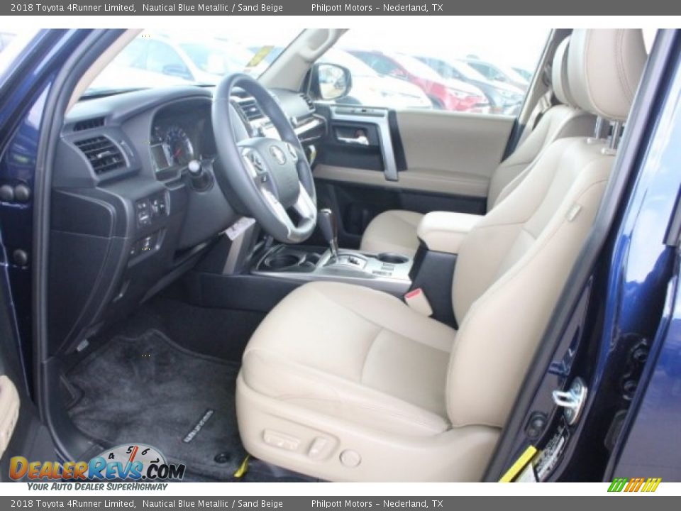 2018 Toyota 4Runner Limited Nautical Blue Metallic / Sand Beige Photo #14