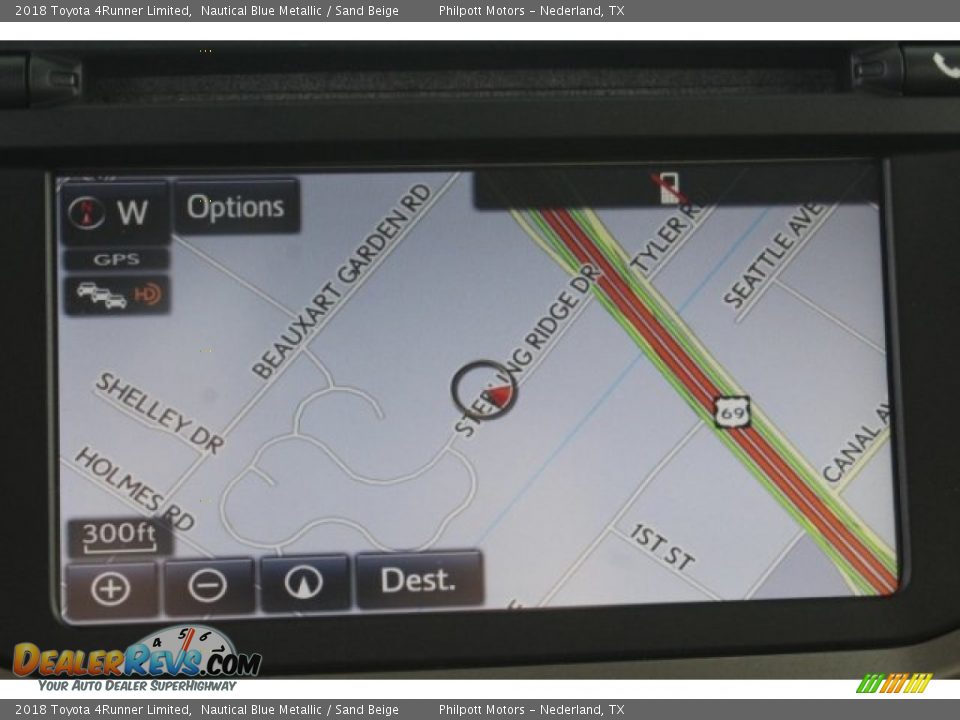 2018 Toyota 4Runner Limited Nautical Blue Metallic / Sand Beige Photo #16