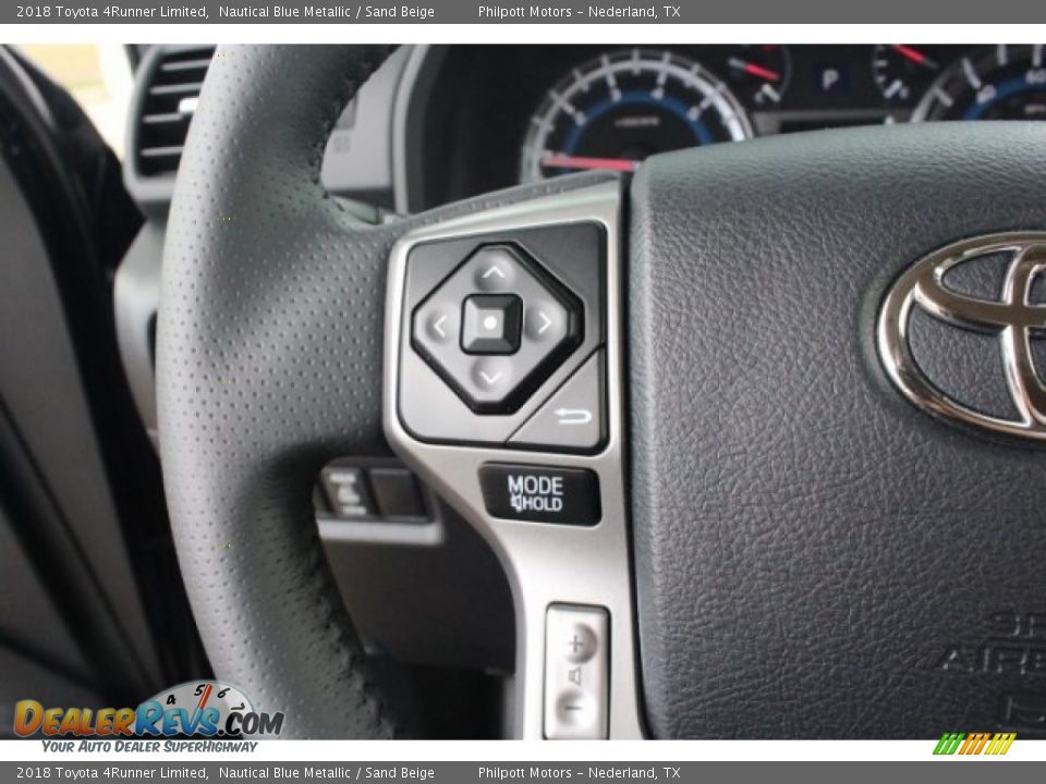2018 Toyota 4Runner Limited Nautical Blue Metallic / Sand Beige Photo #19