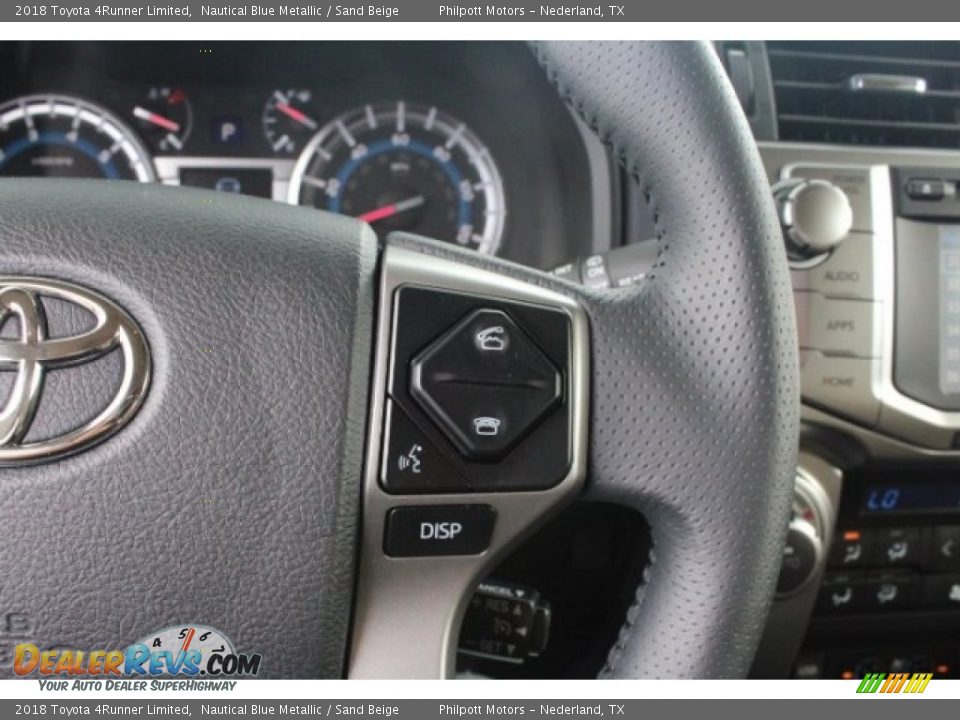 2018 Toyota 4Runner Limited Nautical Blue Metallic / Sand Beige Photo #20