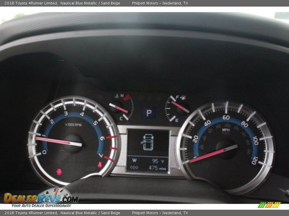 2018 Toyota 4Runner Limited Nautical Blue Metallic / Sand Beige Photo #21