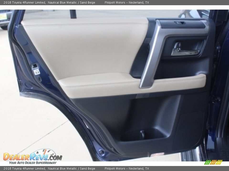 2018 Toyota 4Runner Limited Nautical Blue Metallic / Sand Beige Photo #24