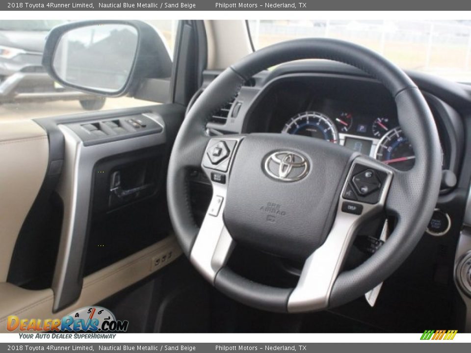 2018 Toyota 4Runner Limited Nautical Blue Metallic / Sand Beige Photo #27