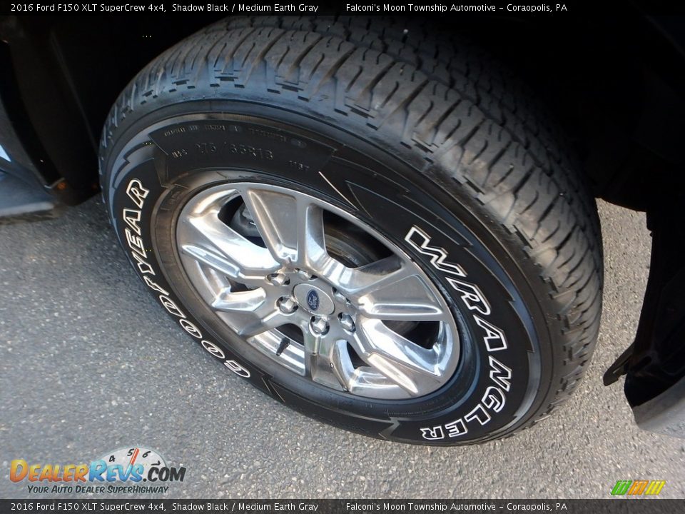 2016 Ford F150 XLT SuperCrew 4x4 Shadow Black / Medium Earth Gray Photo #9