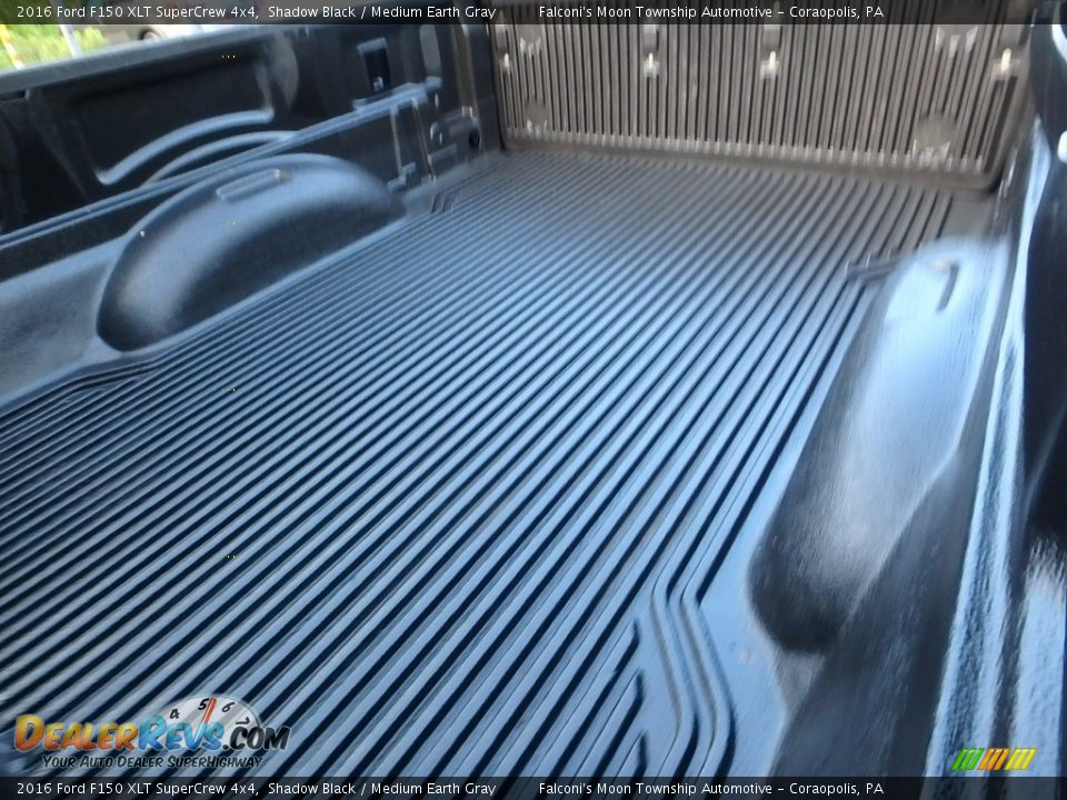 2016 Ford F150 XLT SuperCrew 4x4 Shadow Black / Medium Earth Gray Photo #15