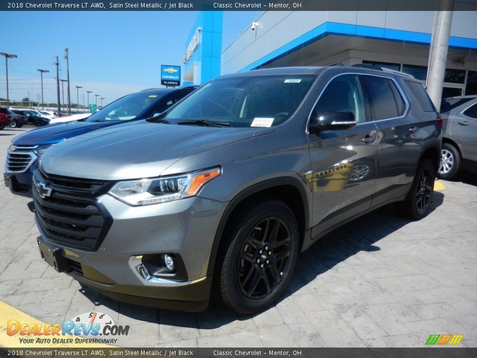 2018 Chevrolet Traverse LT AWD Satin Steel Metallic / Jet Black Photo #1