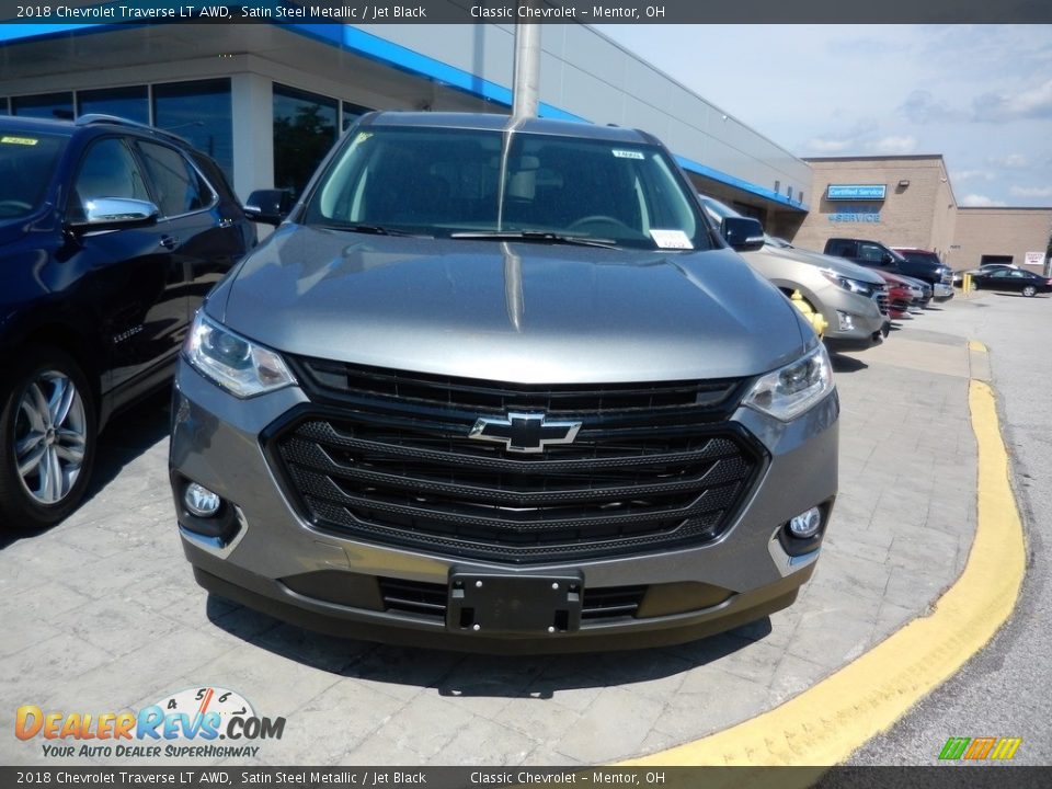 2018 Chevrolet Traverse LT AWD Satin Steel Metallic / Jet Black Photo #2