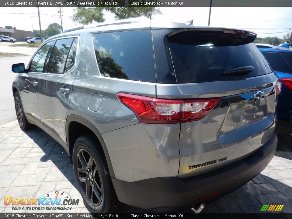 2018 Chevrolet Traverse LT AWD Satin Steel Metallic / Jet Black Photo #5