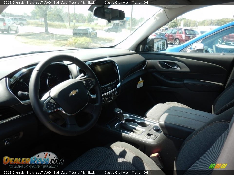 2018 Chevrolet Traverse LT AWD Satin Steel Metallic / Jet Black Photo #6