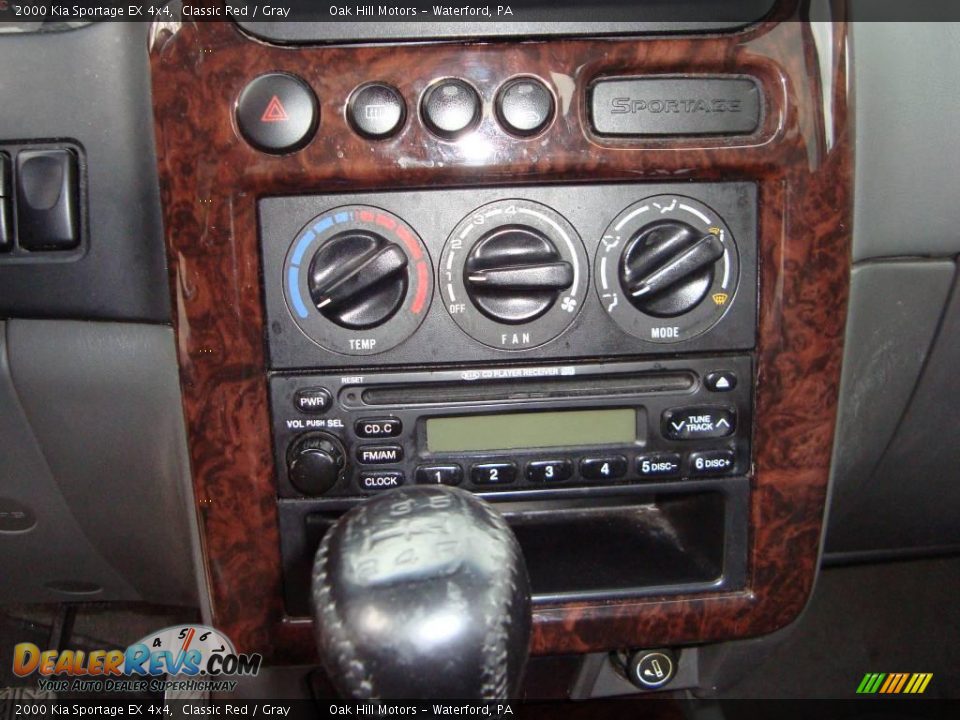 2000 Kia Sportage EX 4x4 Classic Red / Gray Photo #11