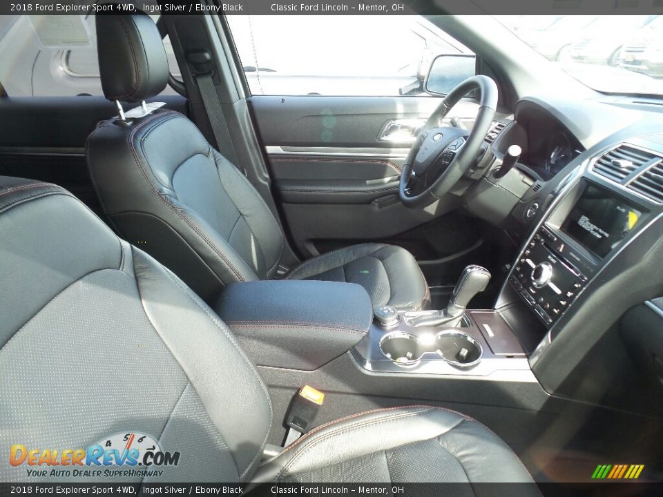 2018 Ford Explorer Sport 4WD Ingot Silver / Ebony Black Photo #5