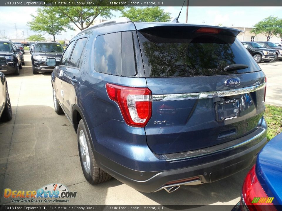 2018 Ford Explorer XLT Blue Metallic / Ebony Black Photo #3