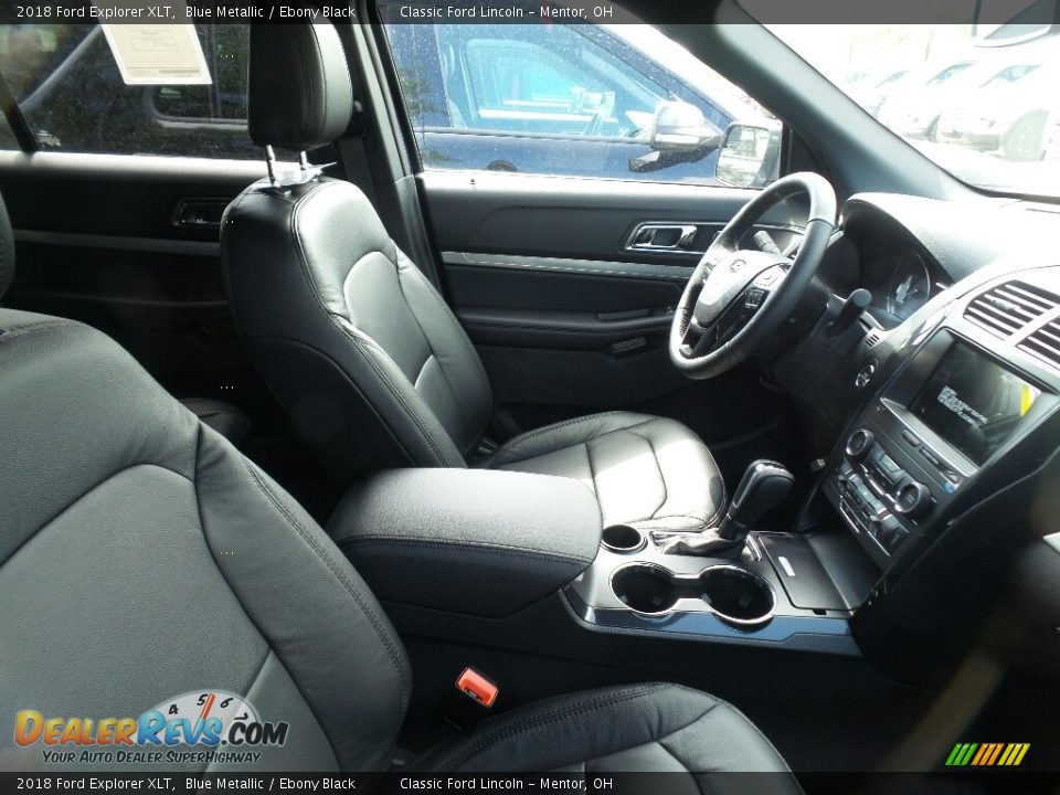 2018 Ford Explorer XLT Blue Metallic / Ebony Black Photo #4