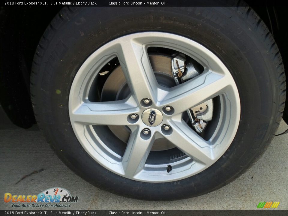 2018 Ford Explorer XLT Blue Metallic / Ebony Black Photo #5