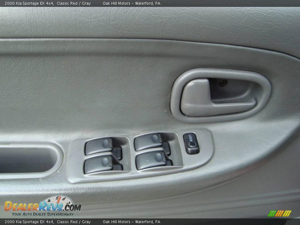 2000 Kia Sportage EX 4x4 Classic Red / Gray Photo #14
