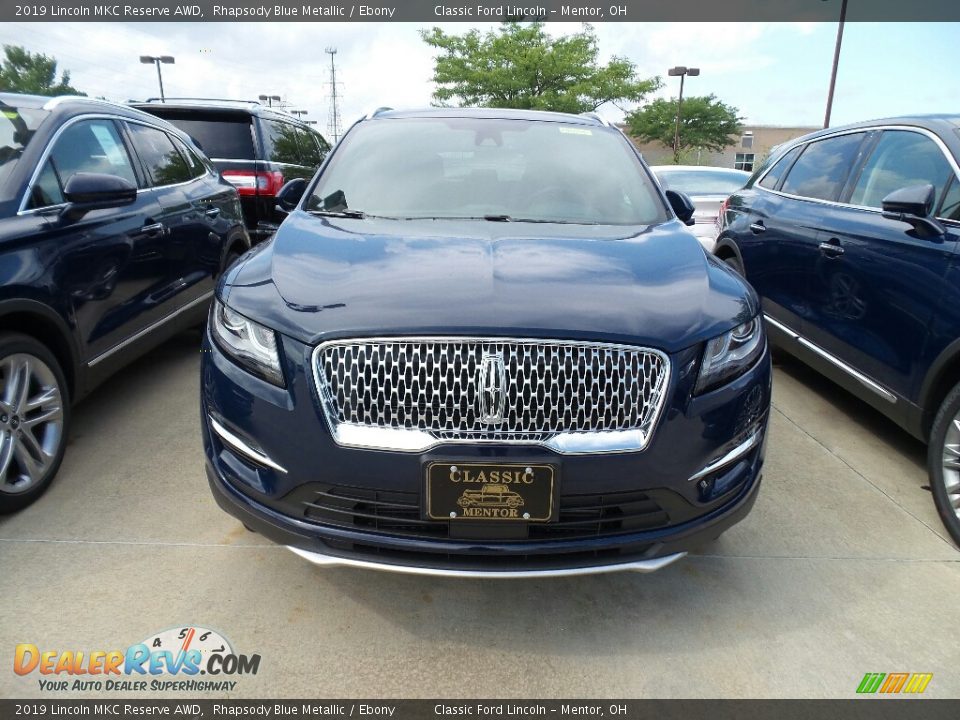 2019 Lincoln MKC Reserve AWD Rhapsody Blue Metallic / Ebony Photo #2