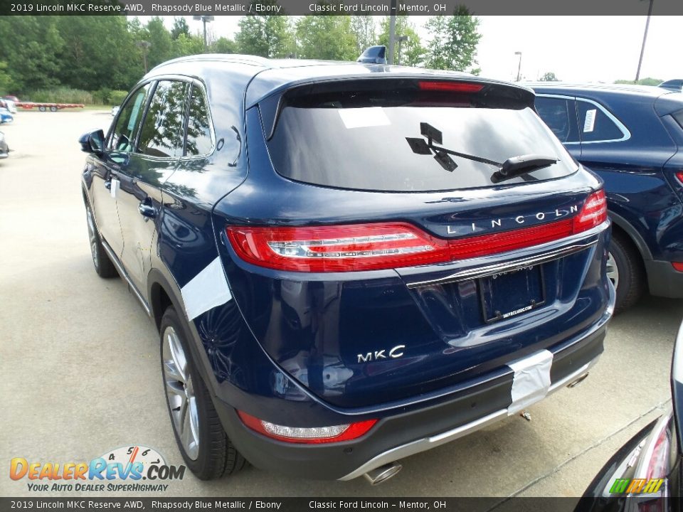2019 Lincoln MKC Reserve AWD Rhapsody Blue Metallic / Ebony Photo #3