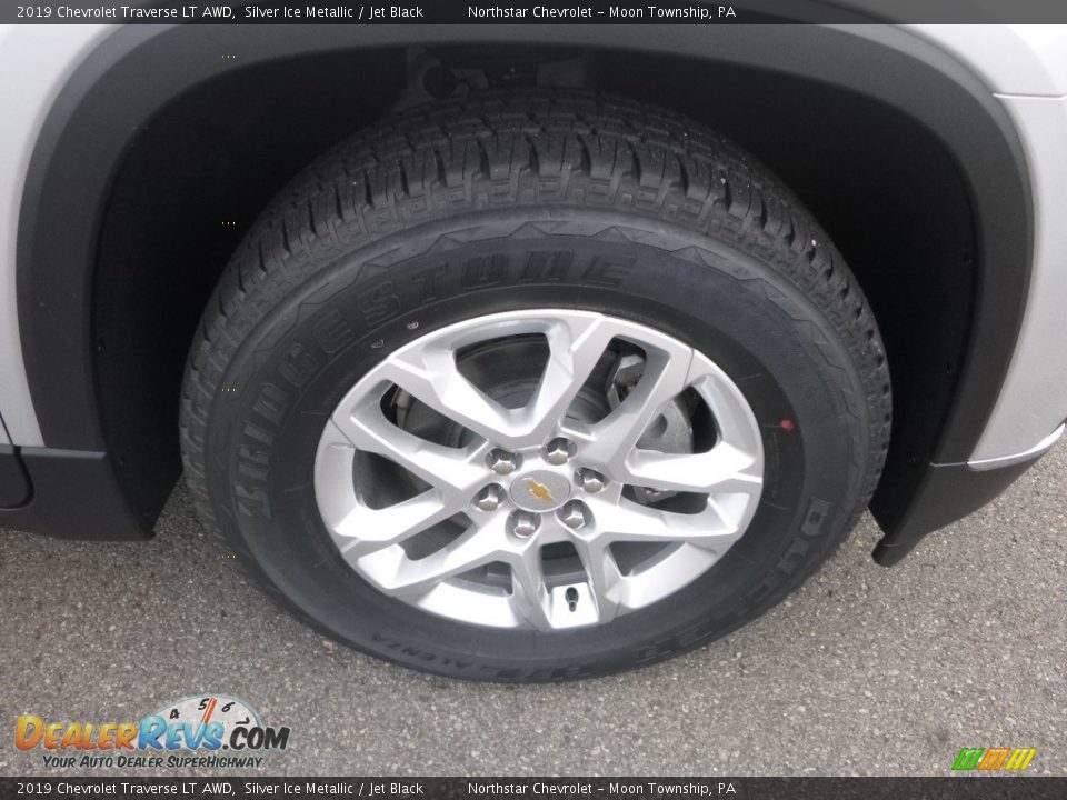 2019 Chevrolet Traverse LT AWD Silver Ice Metallic / Jet Black Photo #9