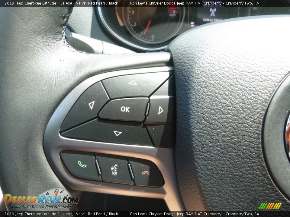 2019 Jeep Cherokee Latitude Plus 4x4 Velvet Red Pearl / Black Photo #20