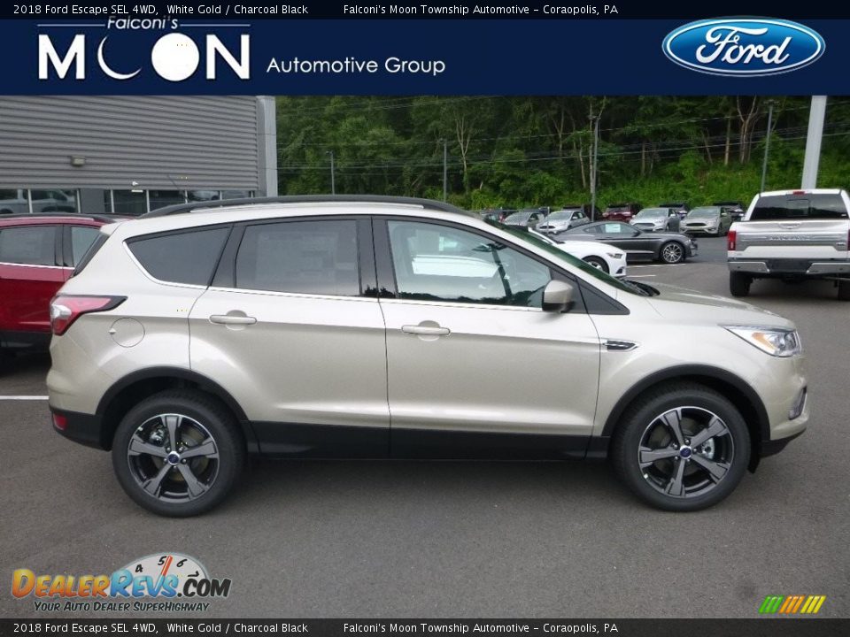 2018 Ford Escape SEL 4WD White Gold / Charcoal Black Photo #1