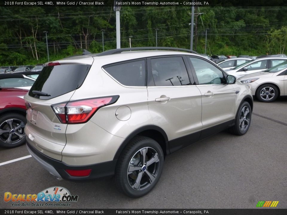 2018 Ford Escape SEL 4WD White Gold / Charcoal Black Photo #2