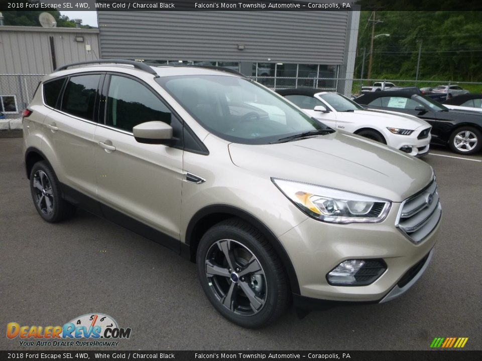 2018 Ford Escape SEL 4WD White Gold / Charcoal Black Photo #3